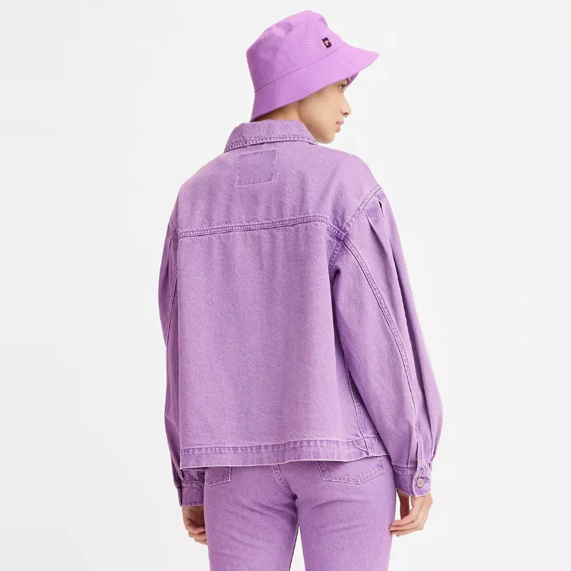 Esther Modern Cotton Jacket (Purple)