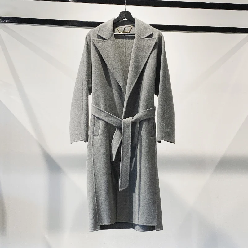 Frame Double Face Wrap Coat