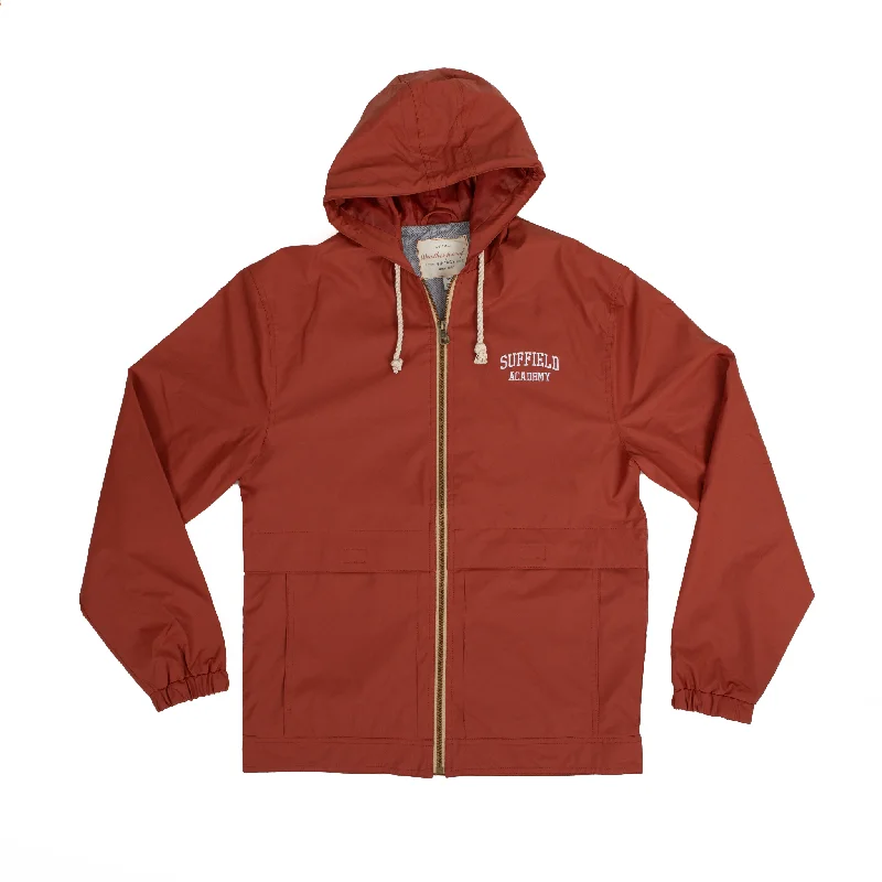 MV Sport Vintage Orange Hooded Rain Jacket