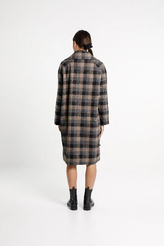 Quinn Coat - Sale - Ash Plaid