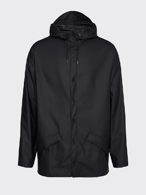 Rains Short Jacket in Black