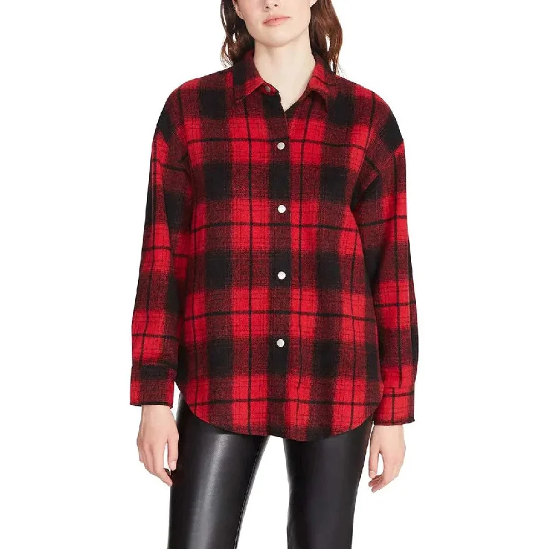 Sophia Plaid Shacket (Red)