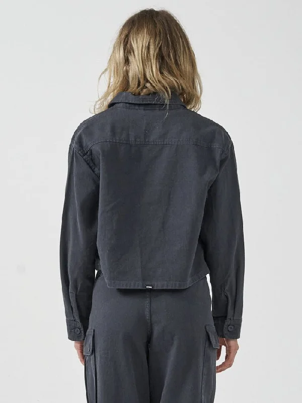 Union Crop Overshirt - Petrol