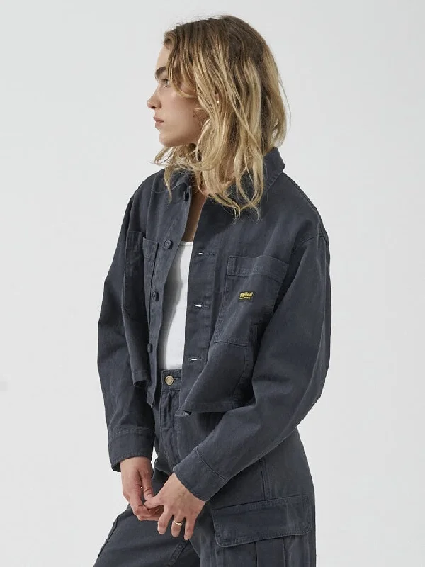 Union Crop Overshirt - Petrol