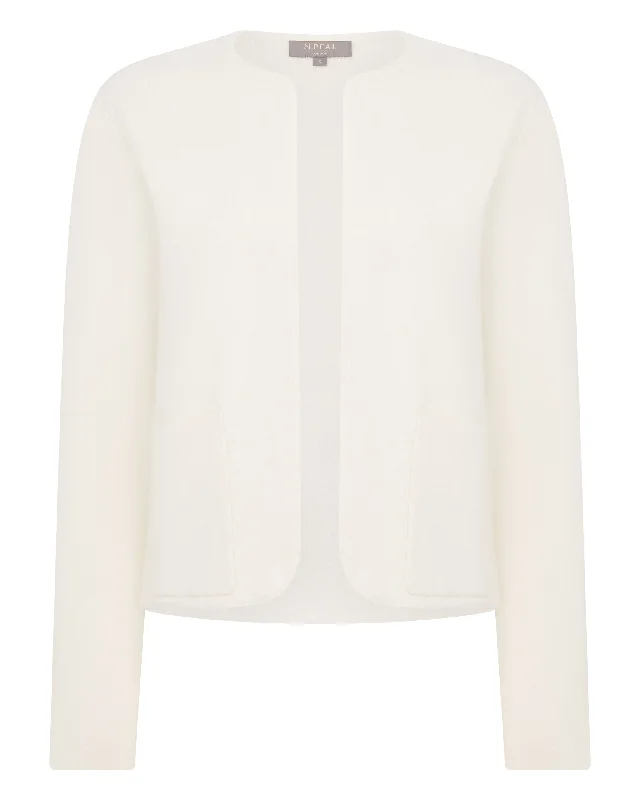 Women's Milano Cashmere Jacket New Ivory White