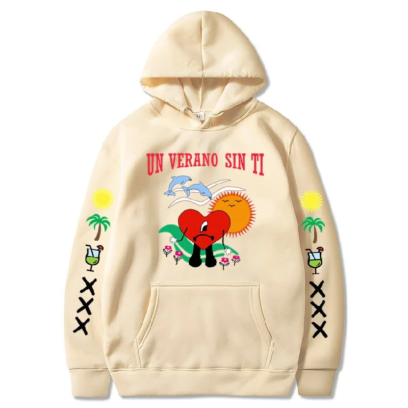 FashionSierra - New Bad Bunny Printed Hoodie