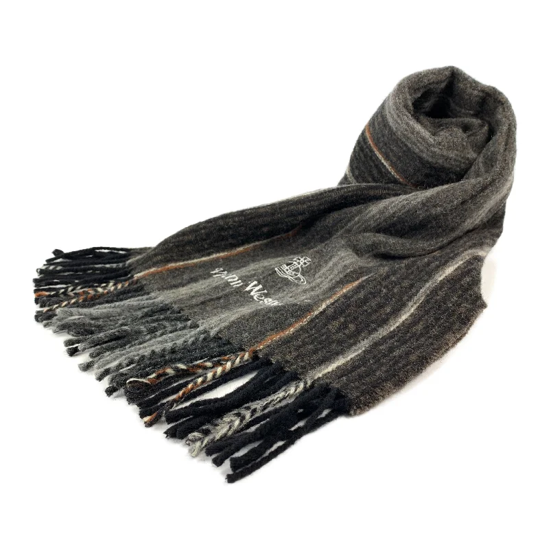 VIVIENNE WESTWOOD/Muffler Scarf/BRW/Wool