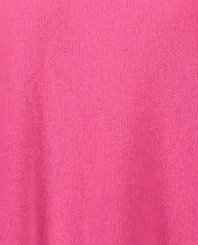 Rundhals Pullover aus Cashmere in Rose