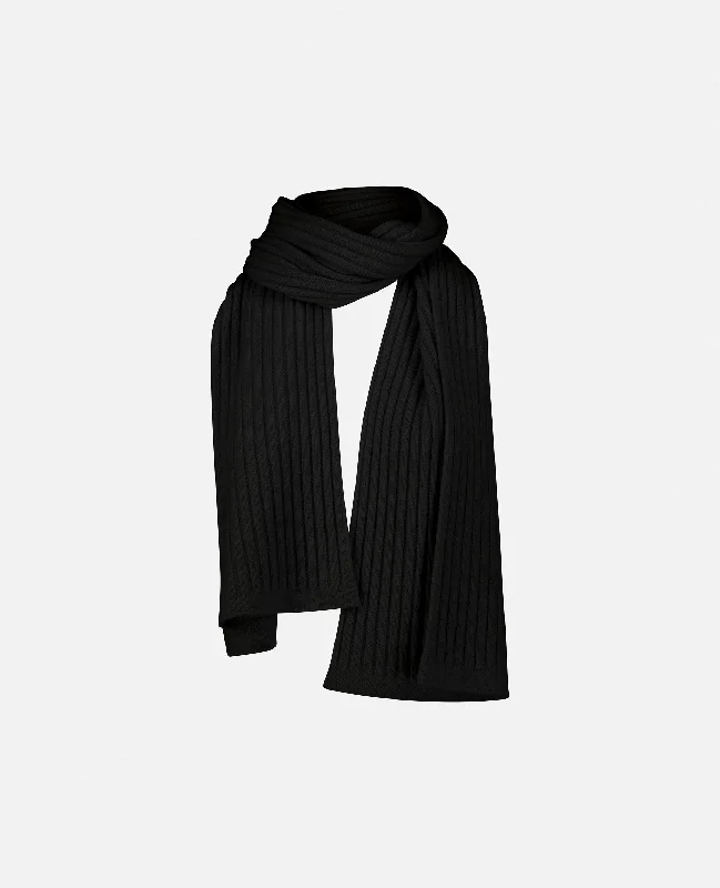 Schal aus Cashmere-Mischung in Schwarz