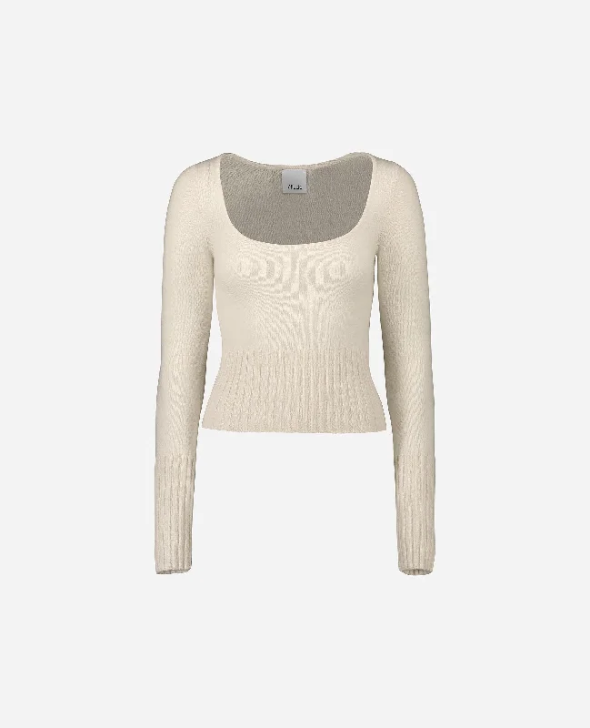 Pullover aus Cashmere in Creme