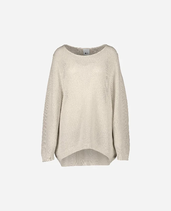 U-Boot Pullover aus Cashmere-Mischung in Creme