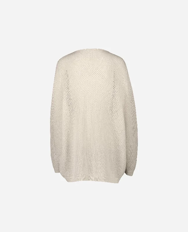 U-Boot Pullover aus Cashmere-Mischung in Creme