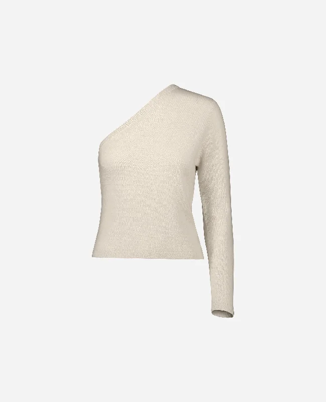 Pullover aus Cashmere-Mischung in Creme