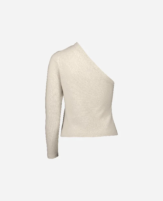 Pullover aus Cashmere-Mischung in Creme