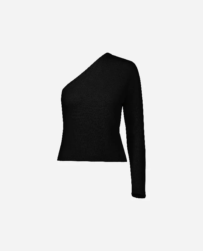 Pullover aus Cashmere-Mischung in Schwarz