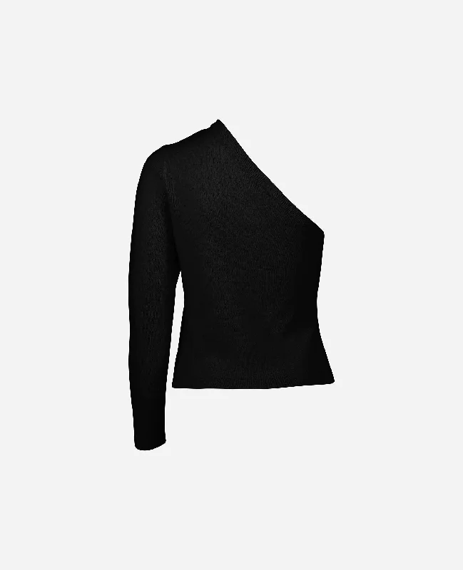 Pullover aus Cashmere-Mischung in Schwarz