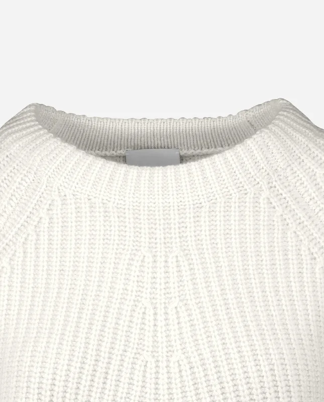 U-Boot Pullover aus Cashmere-Mischung in Weiß