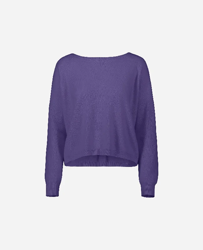 U-Boot Pullover aus Cashmere-Mischung in Lila