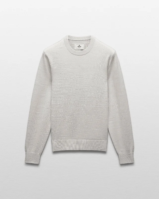 Cotton Slub Laurel Crewneck