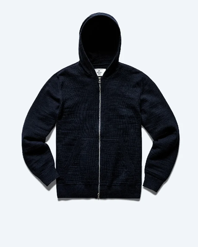 Cotton Slub Laurel Full Zip Hoodie