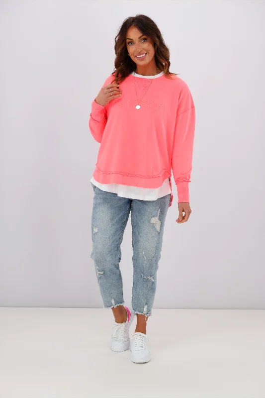 Foxwood Simplified Crew Neon Pink