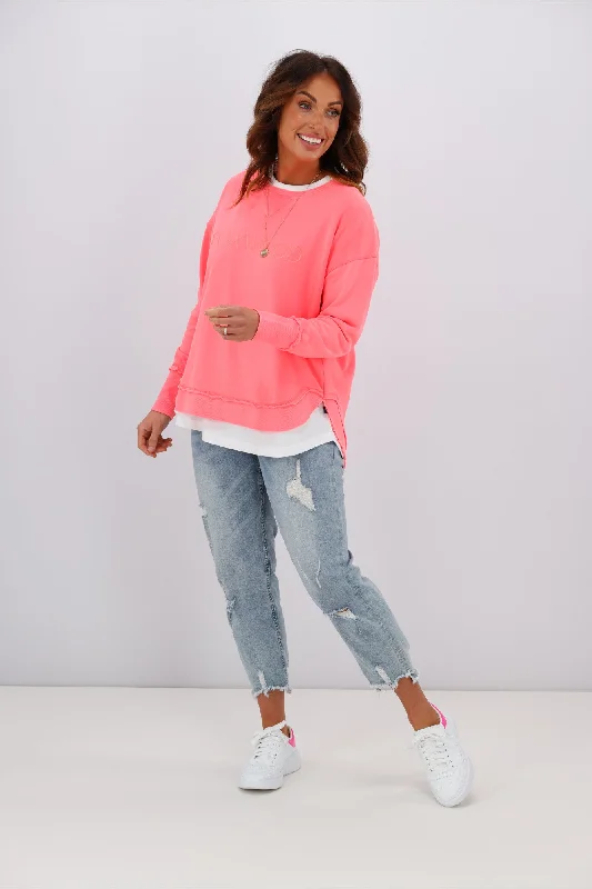 Foxwood Simplified Crew Neon Pink