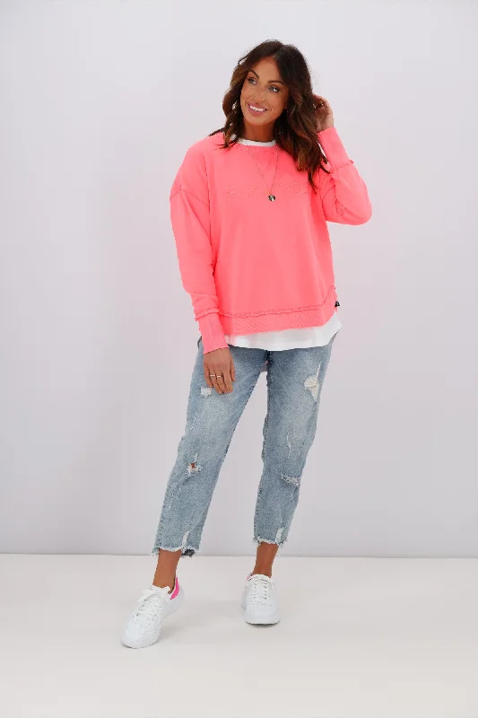 Foxwood Simplified Crew Neon Pink