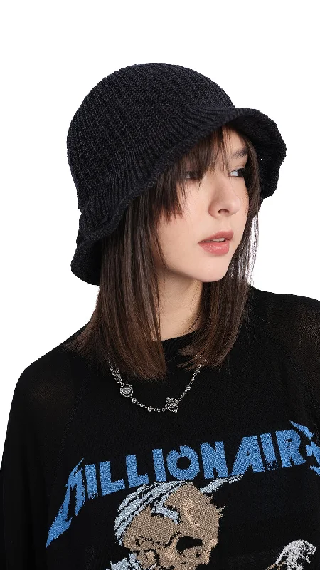 Knitted Cloche Bucket Hat