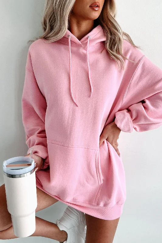 Lightweight Unisex Hoodie (Candy Pink)