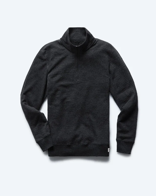 Merino Terry Half Zip