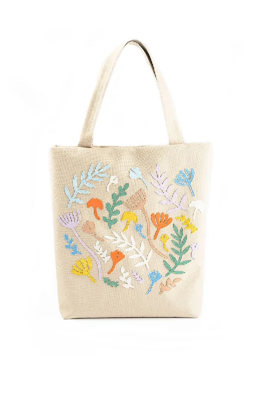 Pastel Flowers Sand Tote Bag