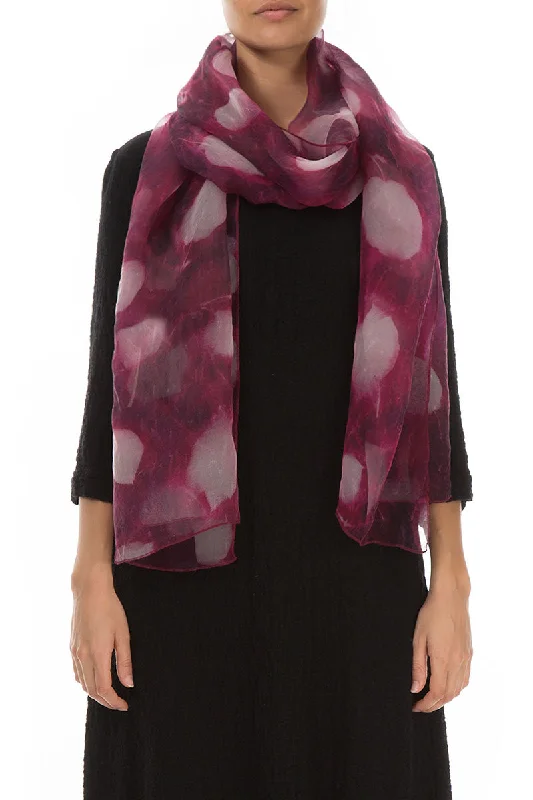 Pink Dream Silk Chiffon Scarf