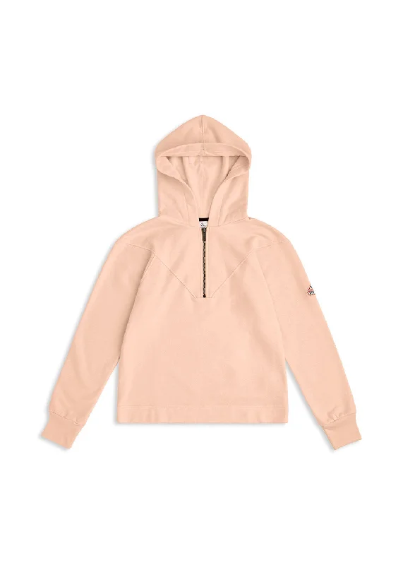 Sweat à capuche Pyrenex Bianca pour femme en coton bio Peach whip