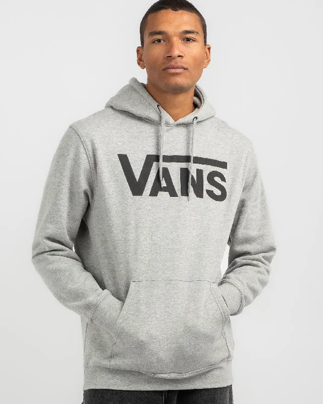 Vans Mens Classic III PO Hoodie Cement Heather/Black