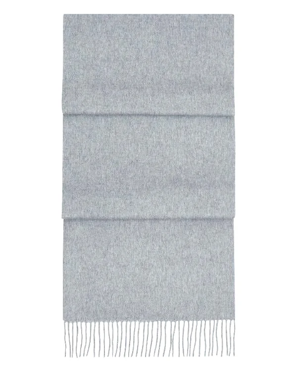 Unisex Woven Cashmere Scarf Flannel Grey