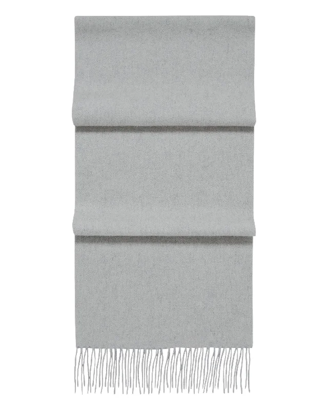 Unisex Woven Cashmere Scarf Fumo Grey