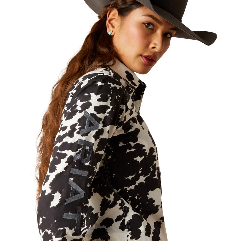 Ariat Women's Team Kirby Stretch Shirt, Cow