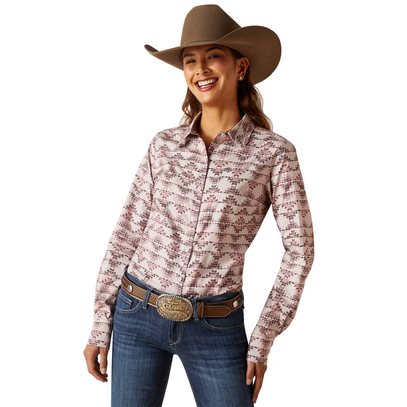 Ariat Women's Wrinkle Resist Kirby Stretch Shirt, Starlight Print