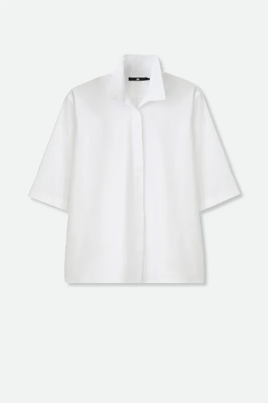 CAMP SHIRT IN ITALIAN COTTON POPLIN STRETCH