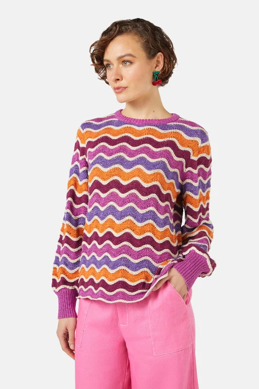 Sunset Waves Knit Top