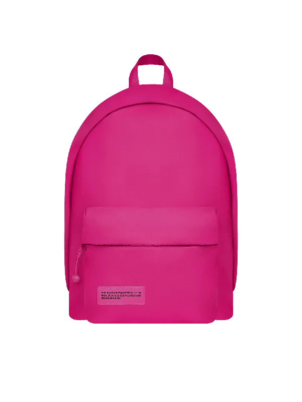 Nylon Padded Backpack—foxglove pink