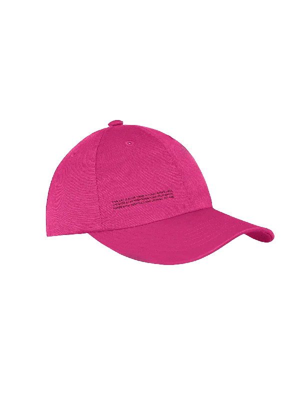 Oilseed Hemp Twill Baseball Cap—foxglove pink