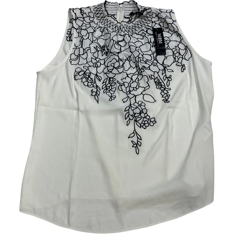 Blouse Sleeveless By White House Black Market In White, Size: S