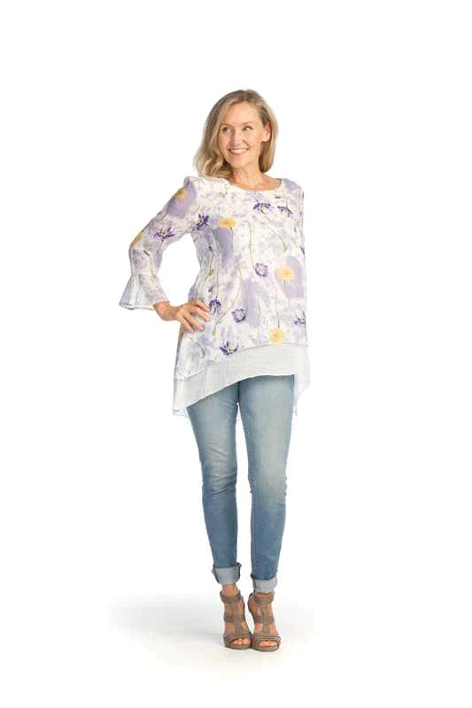 Papillon Floral Layer Top - 12117