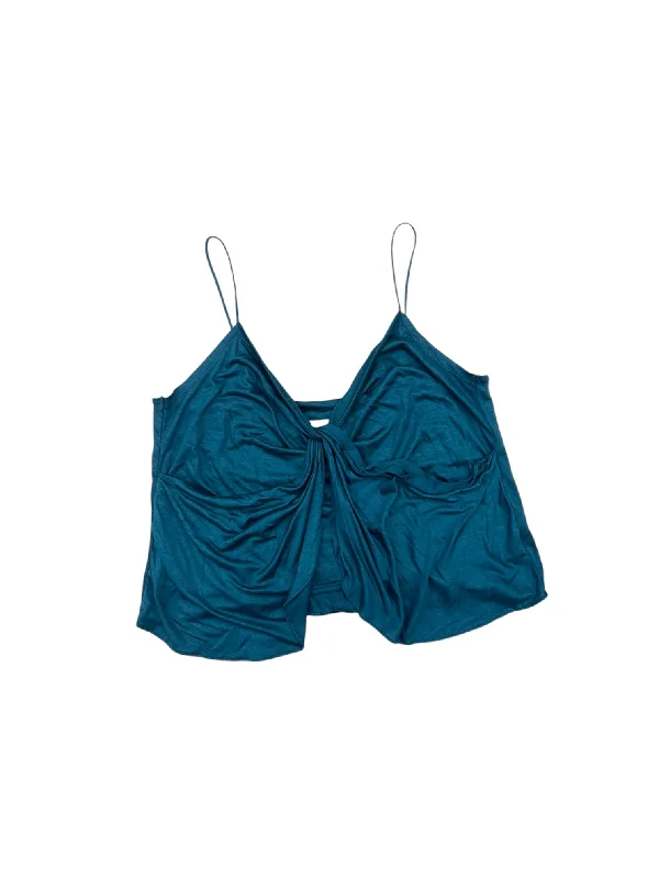 Top Sleeveless By Anthropologie In Teal, Size: M