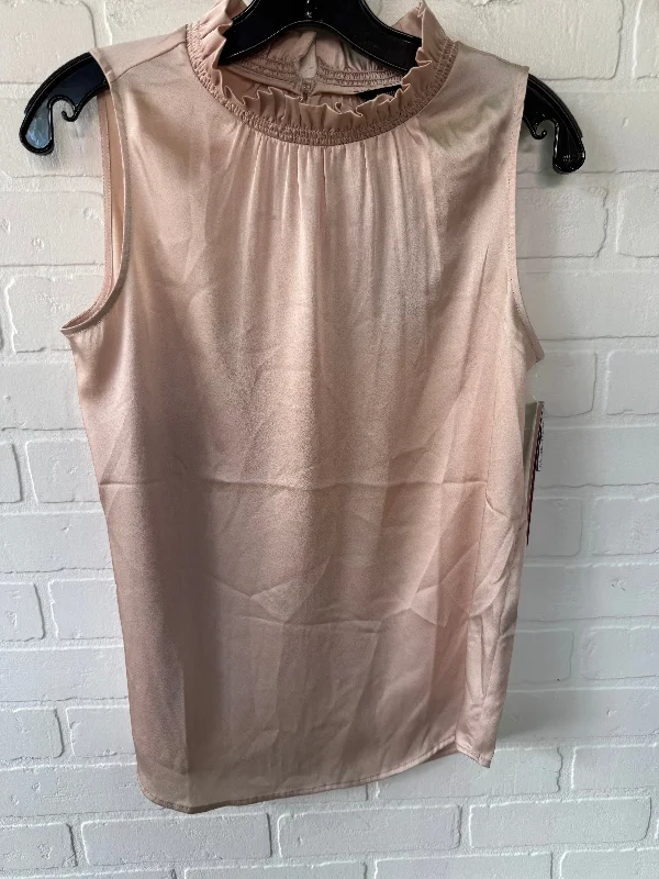 Top Sleeveless By Banana Republic In Gold, Size: Xs