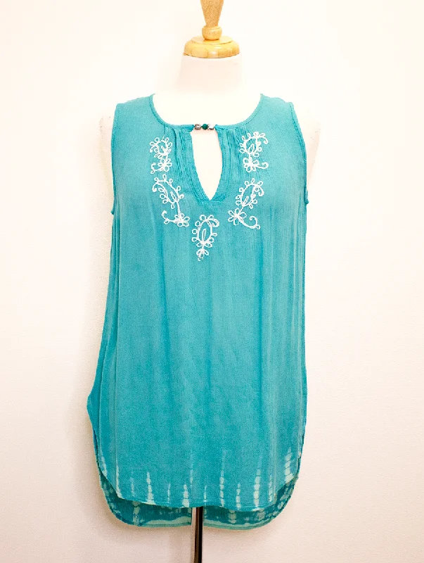 Vacation Gone Wild Tank in Teal