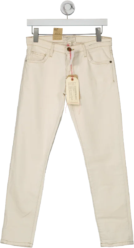 Current/Elliott Cream The Fling Slim Boyfriend Jeans BNWT W23