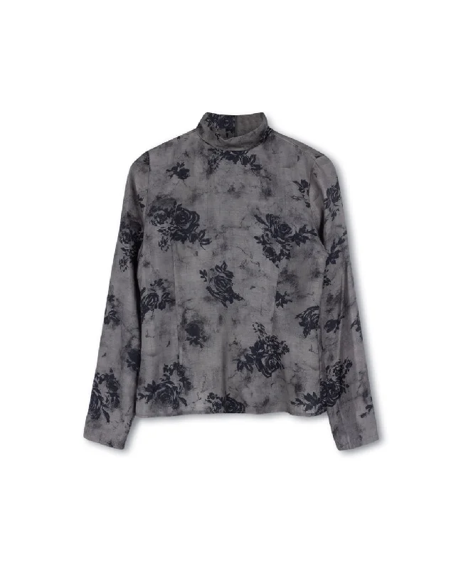 Nori Printed Turtleneck