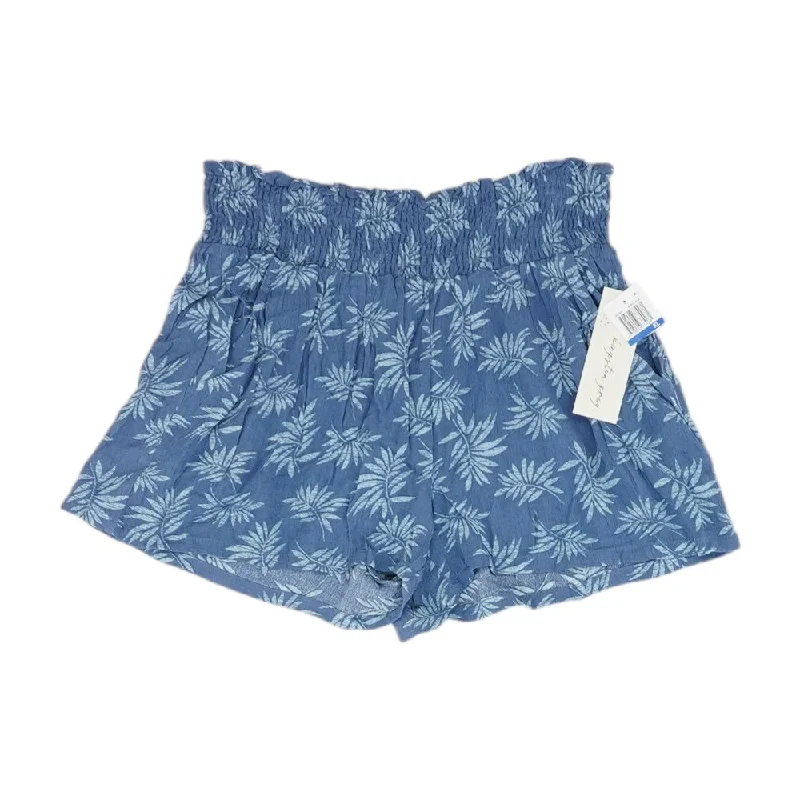 Blue Floral Shorts